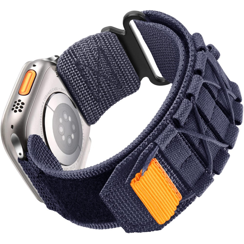 Watch Band Apple Watch Series 41mm - 40mm - 38mm Nylon Woven Magic Tape Strap - Blue#serie_7