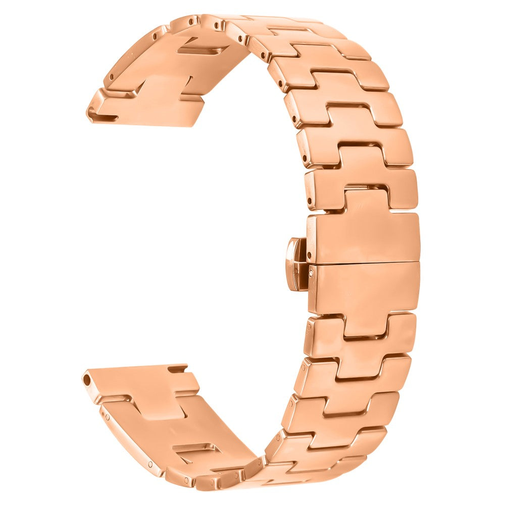 Huawei Watch 3 / 3 Pro Replacement Strap H Type Metal Watch Band - Rose Gold#serie_1
