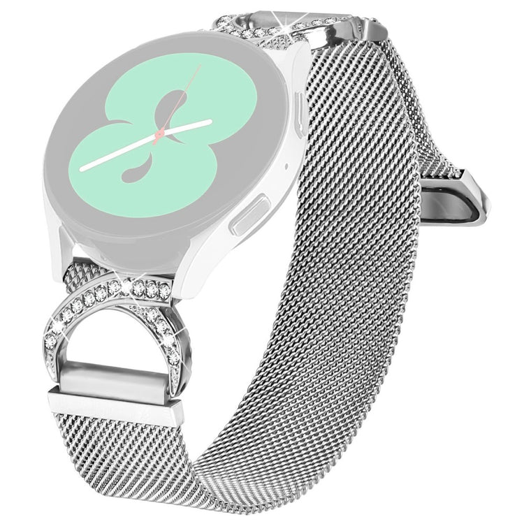 Watch Band Samsung Gear Sport / Gear S2 Classic Milanese Silver Metal Strap Rhinestone Decor#serie_1