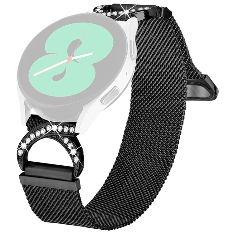 Watch Band Samsung Gear Sport / Gear S2 Classic Milanese Metal Strap Rhinestone Decor - Black#serie_1