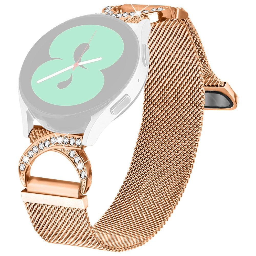 Watch Band Samsung Gear Sport / Gear S2 Classic Milanese Metal Strap Rhinestone Decor - Rose Gold#serie_2