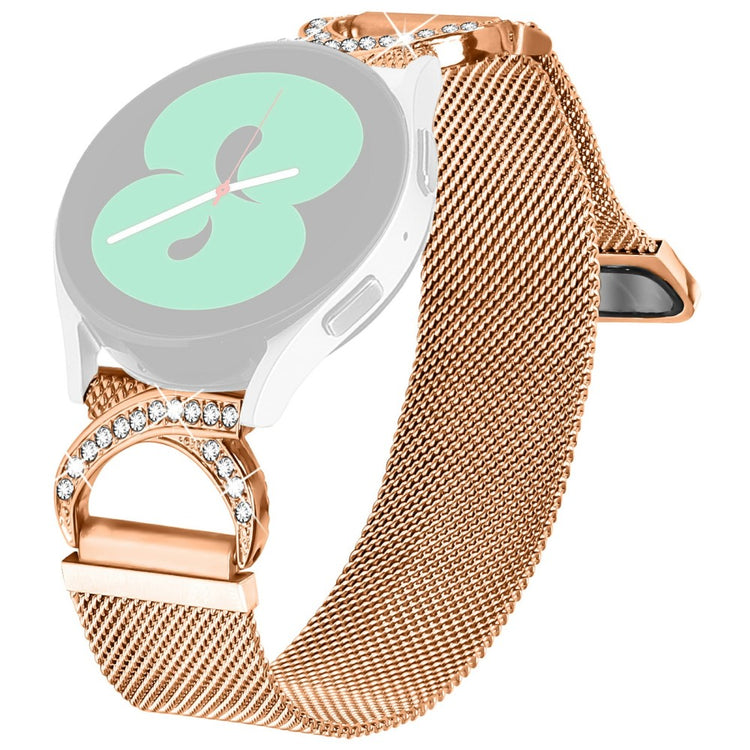 Watch Band Samsung Gear Sport / Gear S2 Classic Milanese Metal Strap Rhinestone Decor - Rose Gold#serie_2