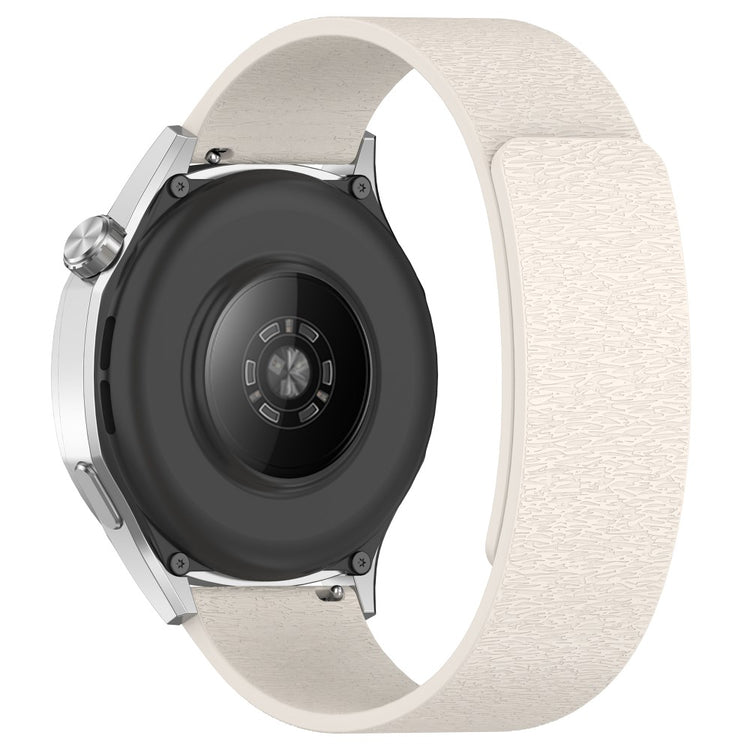 20mm Watch Band Samsung Galaxy Watch7 Cloud Wood Grain Silicone Magnetic Strap - Starlight#serie_6