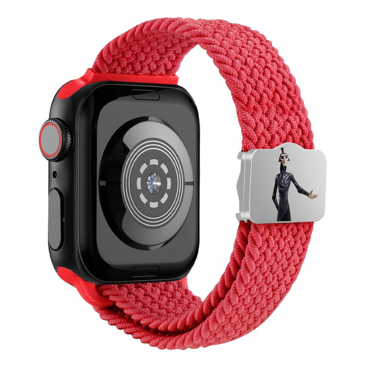 Watch Strap Apple Watch Series 41mm - 40mm - 38mm Ne Zha UV Printed Nylon Band - Red / Shen Gongbao#serie_9