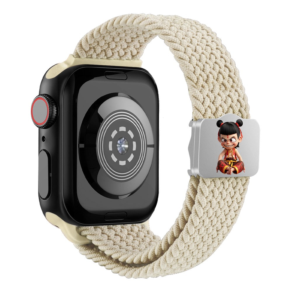 Watch Strap Apple Watch Series 41mm - 40mm - 38mm Ne Zha UV Printed Nylon Band - Starlight / Ne Zha#serie_14