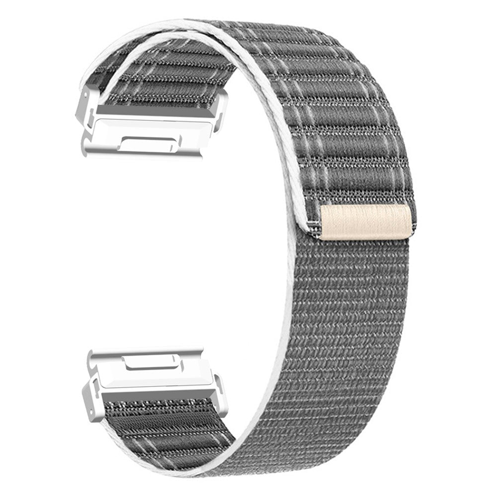 22mm Watchband Garmin Fenix 8 (47mm) / 7 / 6 / 5 Bands Titanium Nylon Loop Wrist Strap - Grey / White#serie_3