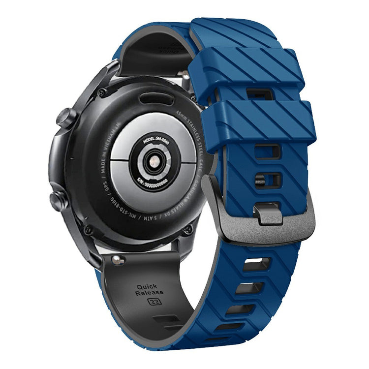 Silicone Band Suunto 9 Peak Pro / 9 Peak / Vertical / Race S / Race Dual Color Replacement Watch Strap - Sapphire+Black#serie_1
