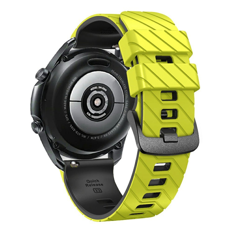 Silicone Band Suunto 9 Peak Pro / 9 Peak / Vertical / Race S / Race Dual Color Replacement Watch Strap - Lime+Black#serie_10