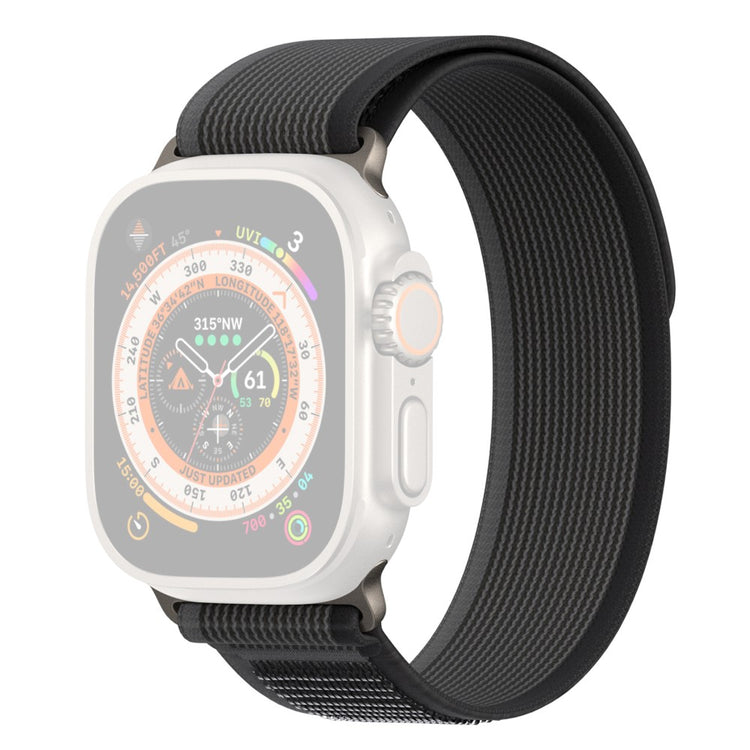 Fed Metal Og Nylon Universal Rem passer til Apple Smartwatch - Sort#serie_1