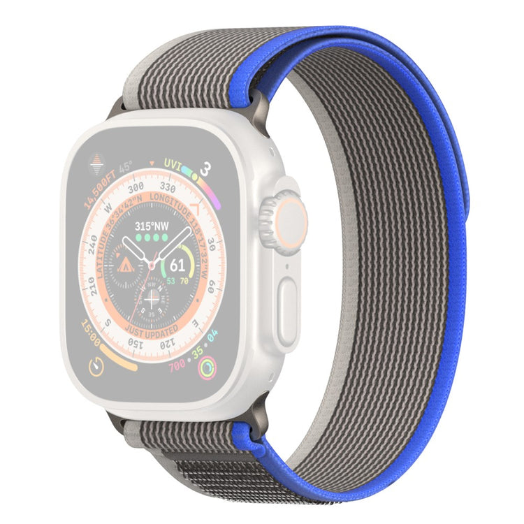 Fed Metal Og Nylon Universal Rem passer til Apple Smartwatch - Blå#serie_2