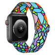 Braided Loop Band for Apple Watch - Waterproof and Comfortable - Geometric Rainbow