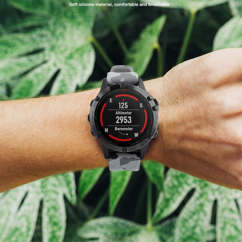 Holdbart Metal Og Silikone Universal Rem passer til Smartwatch - Orange#serie_4