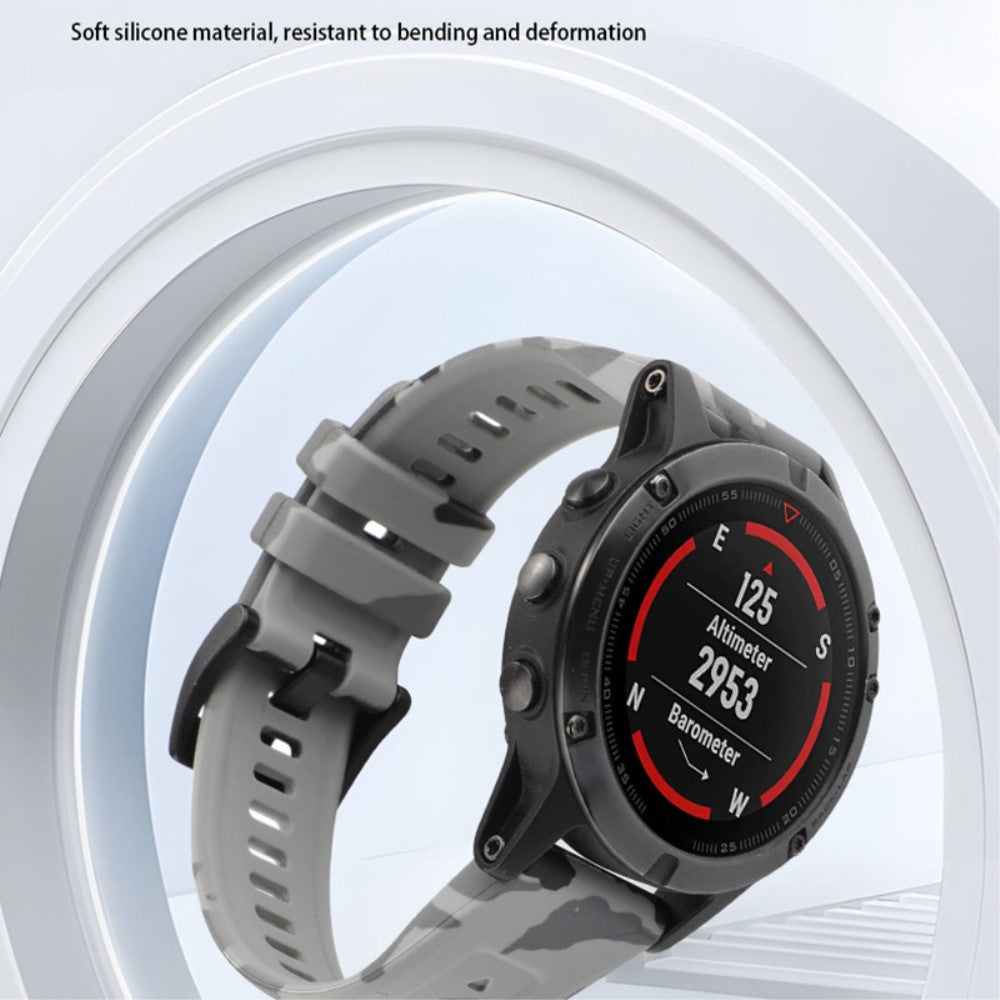 Holdbart Metal Og Silikone Universal Rem passer til Smartwatch - Blå#serie_8