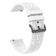 Garmin Vivomove / Samsung Gear Sport / Pebble 2 / Huawei Watch 2 Patten Silicone Strap 20mm Watchband - Mint Green