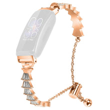 Metal Og Rhinsten Universal Rem passer til Fitbit Inspire 2 / Fitbit Inspire 1 - Guld#serie_2