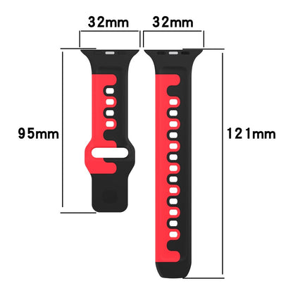 Vildt Holdbart Silikone Universal Rem passer til Apple Smartwatch - Blå#serie_9