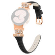 Rose Gold Buckle Strap Samsung Galaxy Watch Universal 20mm Watchband Rhinestone Crown Strap
