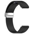 Samsung Galaxy Watch 6 / 6 Classic / 5 / 4 / Huawei Watch GT 3 42mm Silicone Strap Magnetic Silver Buckle 20mm Watchband