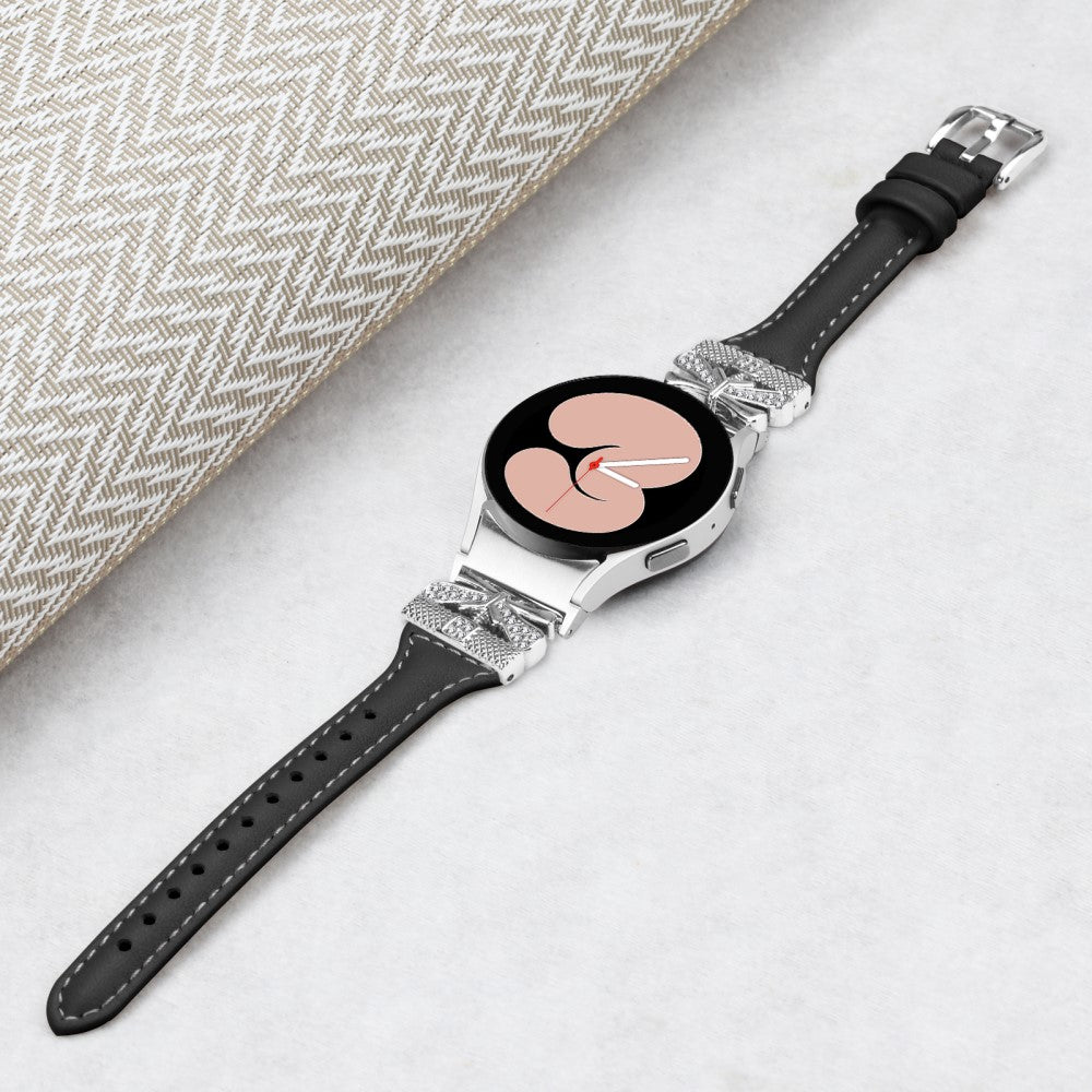 Cool Kunstlæder Universal Rem passer til Samsung Smartwatch - Sort#serie_2