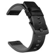 Suunto 9 / 9 Baro / 7 Replacement Watch Band 24mm Vegan Leather Watch Strap - Black / Black / Black
