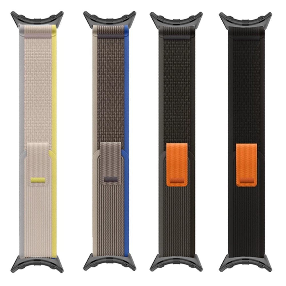 Google Pixel Watch / Watch 2 Nylon Watch Band Adjustable Quick Release Wrist Strap - Apricot#serie_4