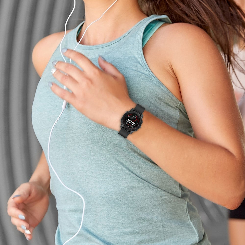 Vildt Elegant Silikone Universal Rem passer til Garmin Smartwatch - Hvid#serie_3