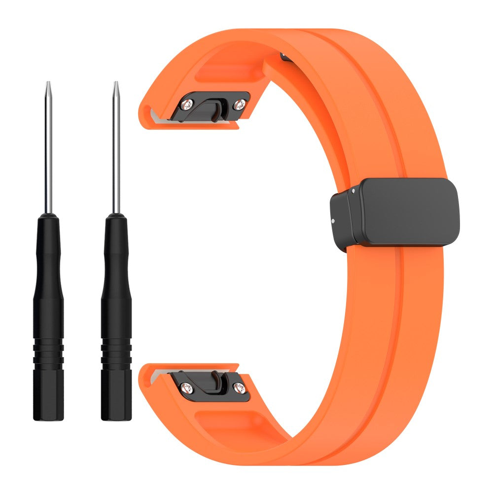 Vildt Elegant Silikone Universal Rem passer til Garmin Smartwatch - Orange#serie_4