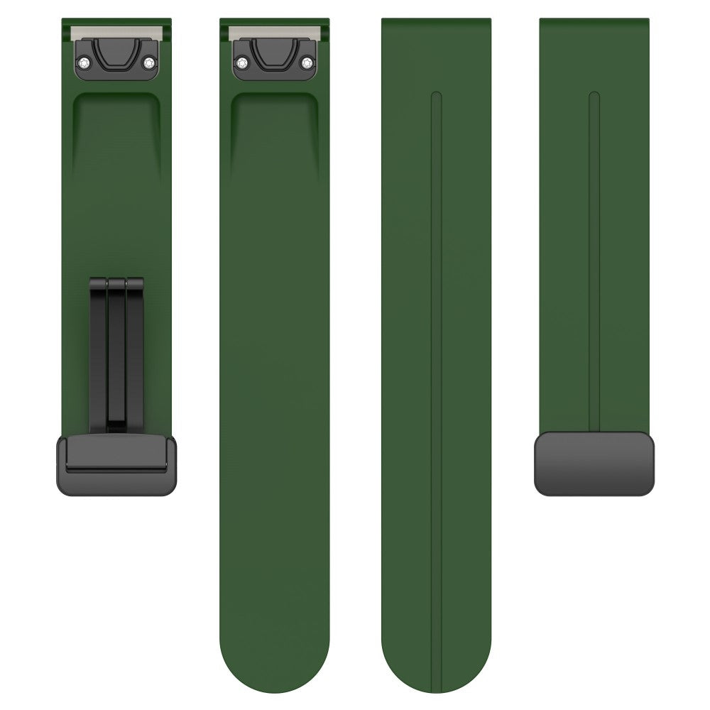 Vildt Elegant Silikone Universal Rem passer til Garmin Smartwatch - Grøn#serie_9