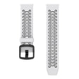 Coros Pace 2 / Garmin vivoactive 5 / GarminActive 5 / Venu Sq 2 Dual Color Watch Strap 20mm Silicone Watchband - Black / Grey