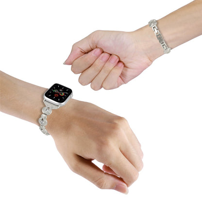 Apple Watch 49mm / 45mm / 44mm / 42mm Watch Band Rhinestone Decor Bracelet - Starlight#serie_4