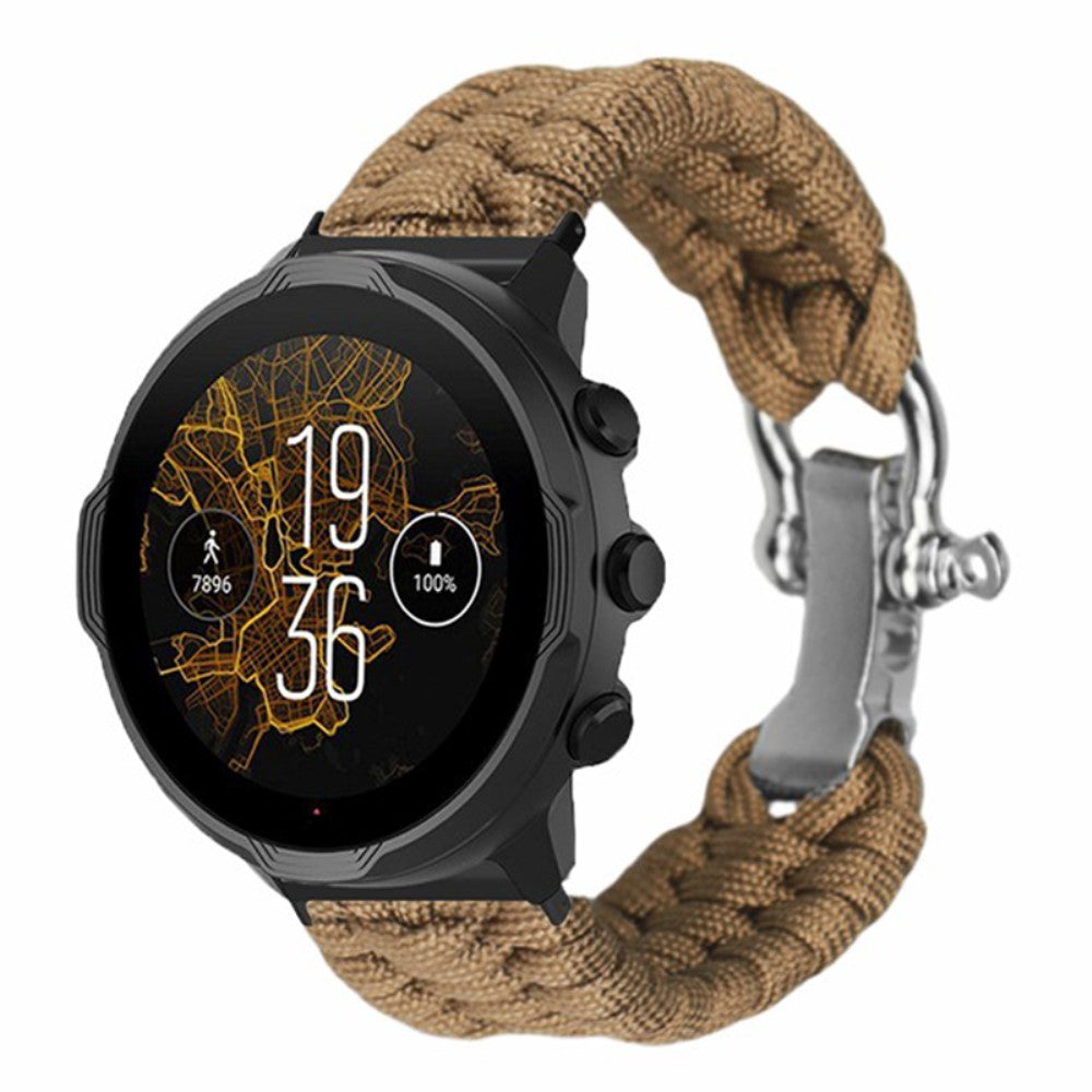 Fed Nylon Universal Rem passer til Smartwatch - Brun#serie_10