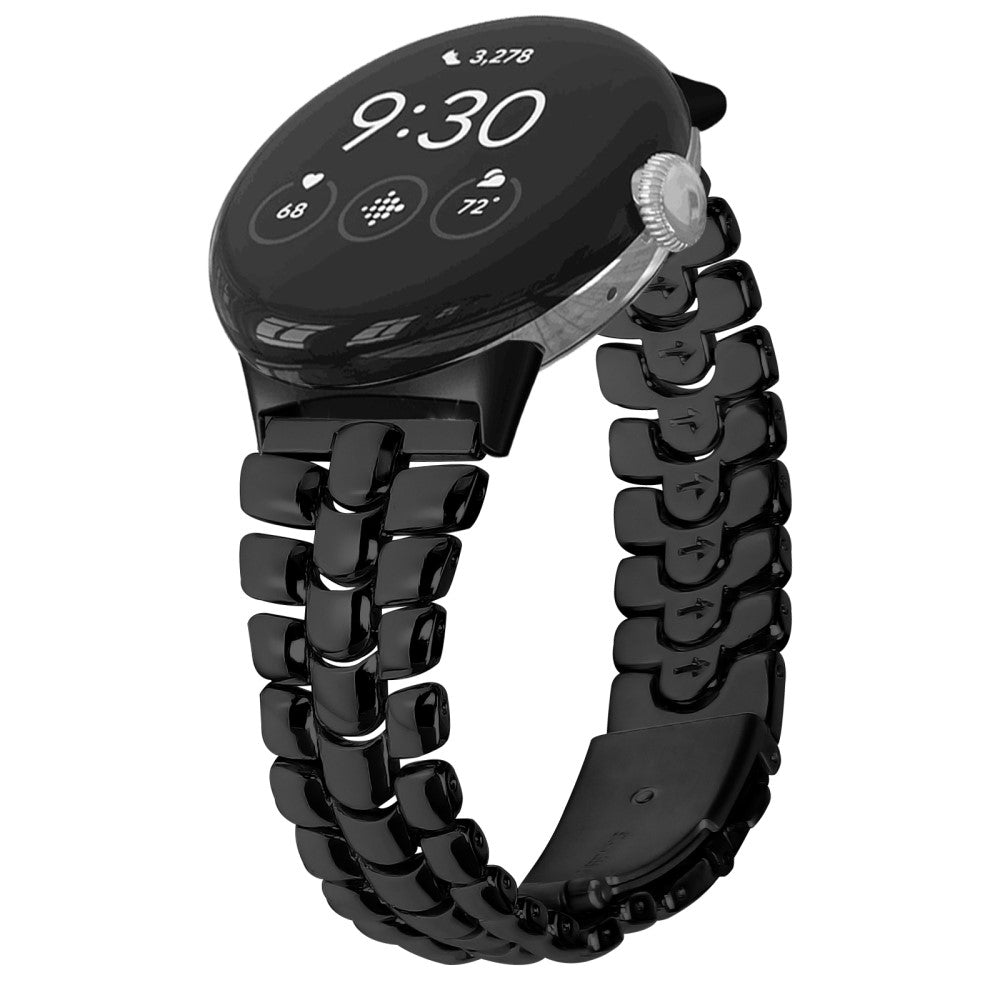 Metal Universal Rem passer til Google Pixel Watch / Google Pixel Watch 2 - Sort#serie_2