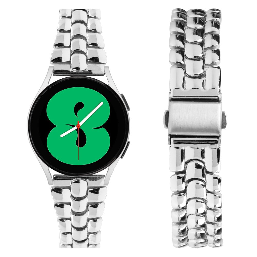 Glimrende Metal Rem passer til Garmin Vivomove 3 - Sølv#serie_4
