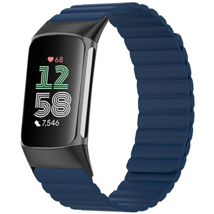 Silikone Universal Rem passer til Fitbit Charge 6 / Fitbit Charge 5 - Blå#serie_8