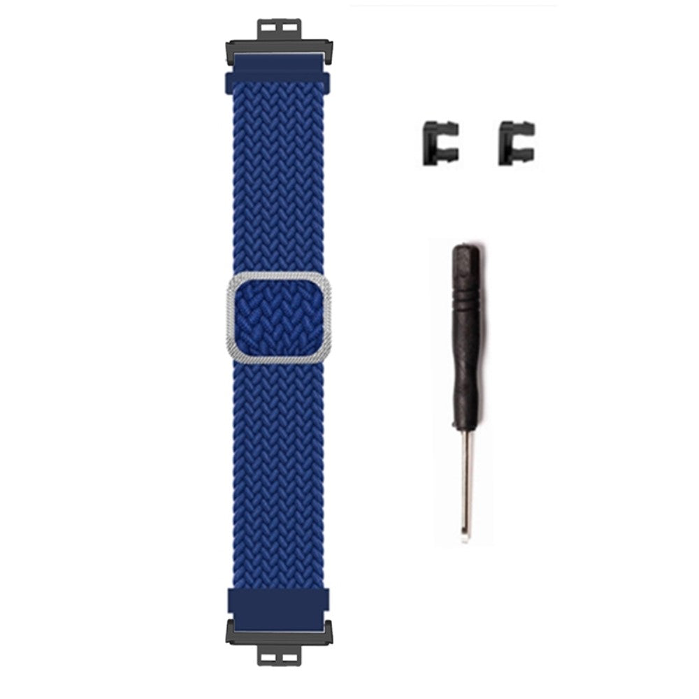 Nylon Universal Rem passer til Huawei Watch Fit / Huawei Watch Fit Special Edition - Blå#serie_15