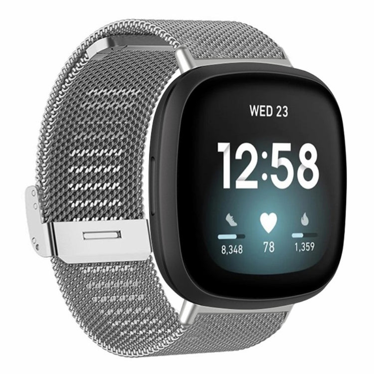 Meget Sejt Metal Universal Rem passer til Fitbit Smartwatch - Sølv#serie_2