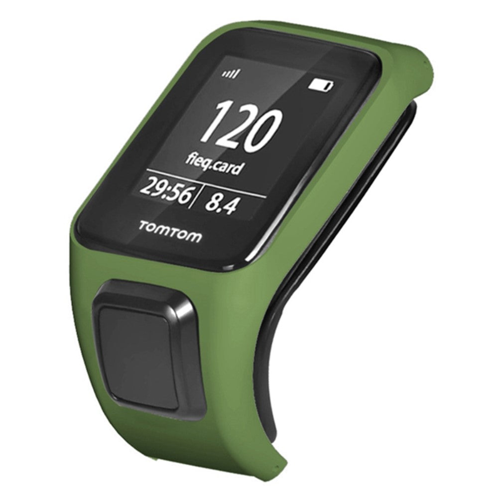 TomTom Runner 3 / Adventurer Watch Bumper Case Hard Bump Resistant Cover Frame - Army Green#serie_7