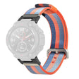 Huami Amazfit T-Rex / T-Rex Pro Canvas Watch Band Quick Release Watch Strap with Stainless Steel Buckle - Orange Blue