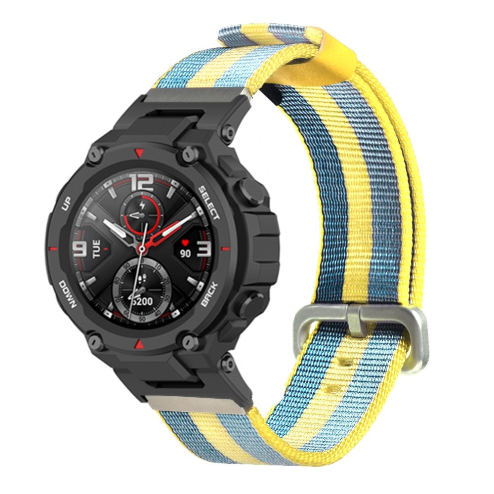 Fed Metal Universal Rem passer til Amazfit T-Rex 1 / Amazfit T-Rex Pro - Gul#serie_2