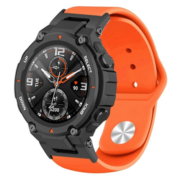 Silikone Universal Rem passer til Amazfit T-Rex 1 / Amazfit T-Rex Pro - Orange#serie_4