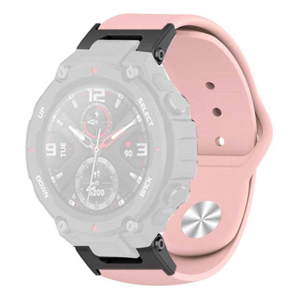 Silikone Universal Rem passer til Amazfit T-Rex 1 / Amazfit T-Rex Pro - Pink#serie_5