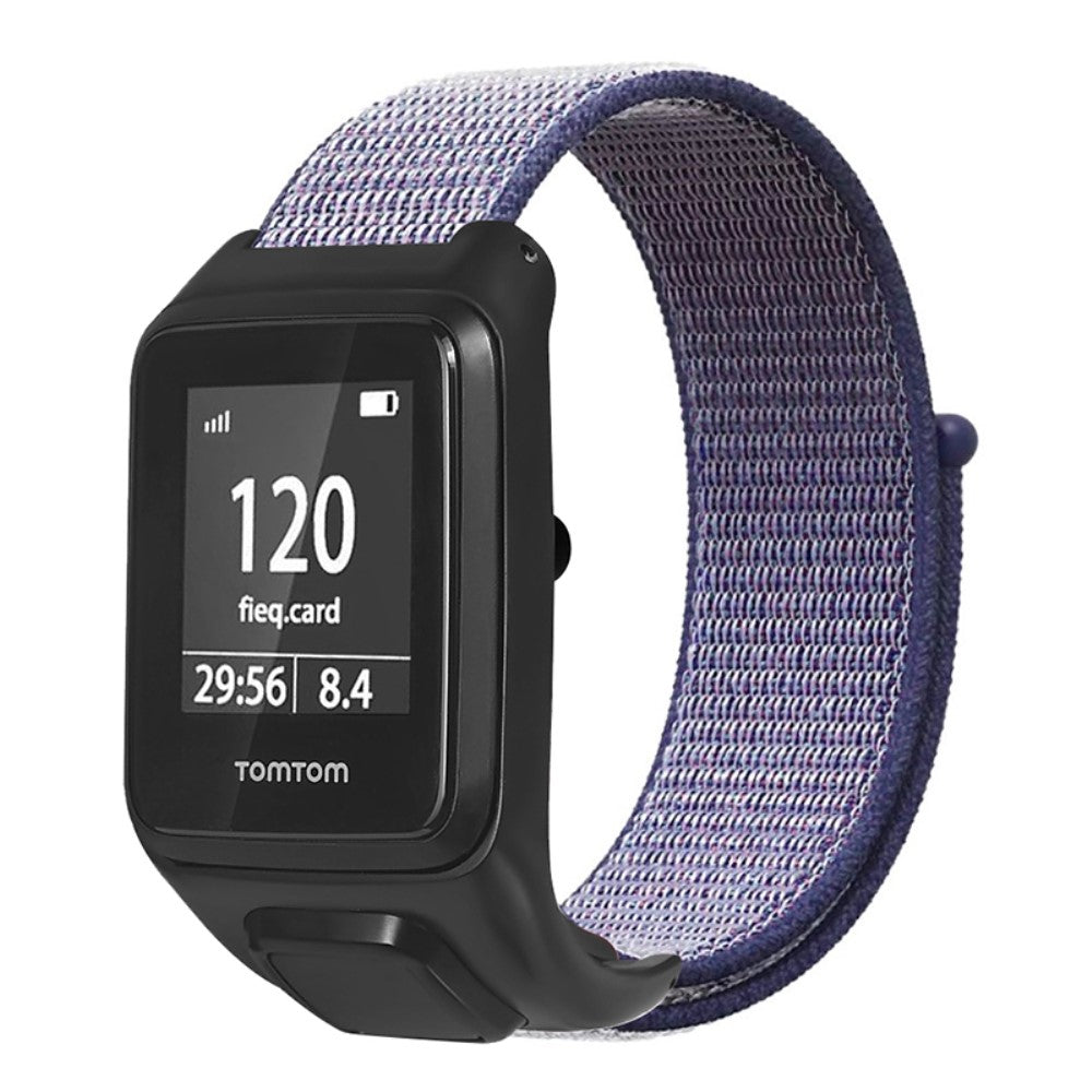 Mega Cool Nylon Universal Rem passer til Tomtom Smartwatch - Blå#serie_6