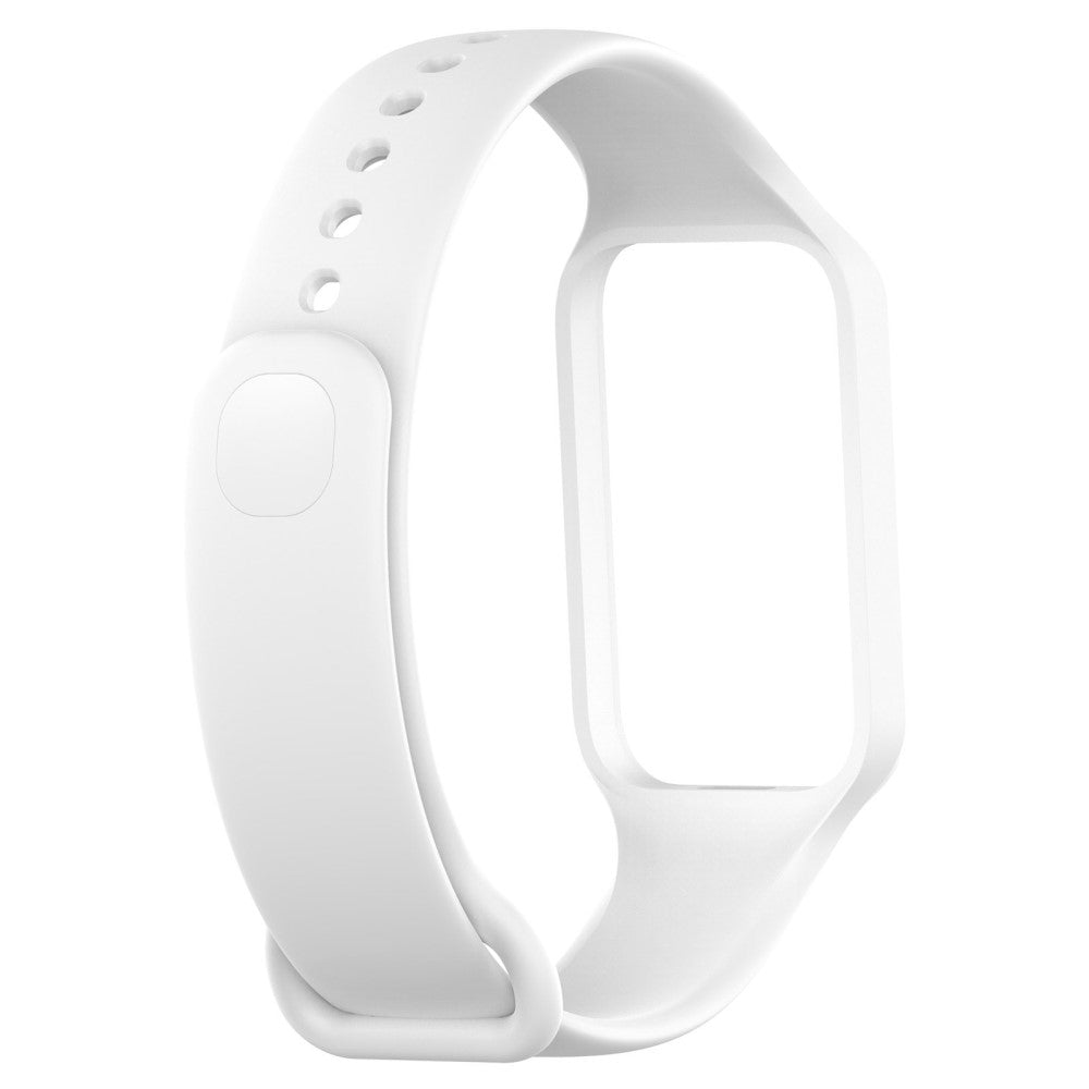 Silikone Universal Rem passer til Xiaomi Redmi Band 2 / Xiaomi Smart Band 8 Active - Hvid#serie_2