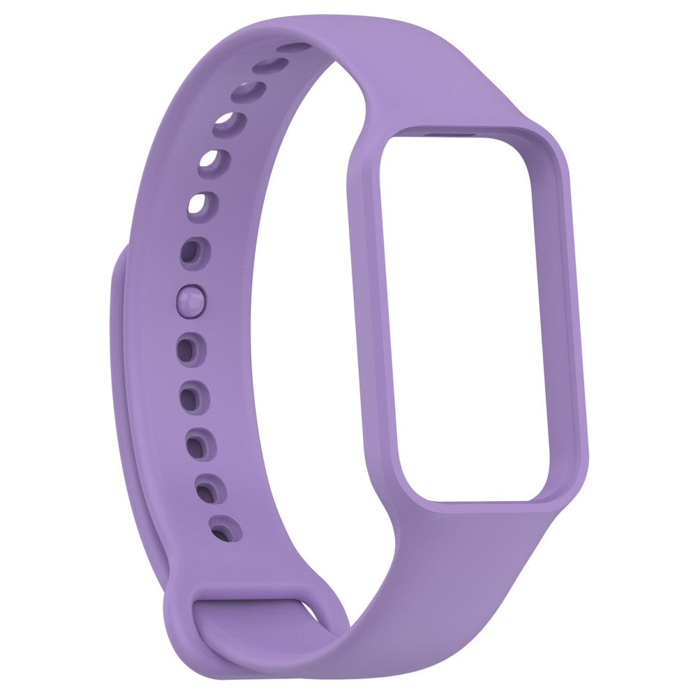 Silikone Universal Rem passer til Xiaomi Redmi Band 2 / Xiaomi Smart Band 8 Active - Lilla#serie_12