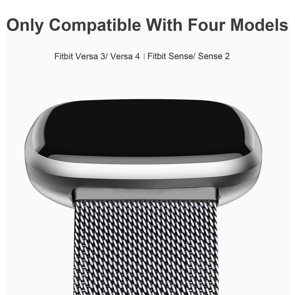 Vildt Fed Metal Universal Rem passer til Fitbit Smartwatch - Guld#serie_2