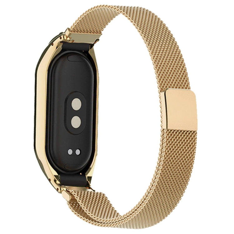 Metal Universal Rem passer til Xiaomi Mi Band 3 / Xiaomi Mi Smart Band 4 - Guld#serie_2