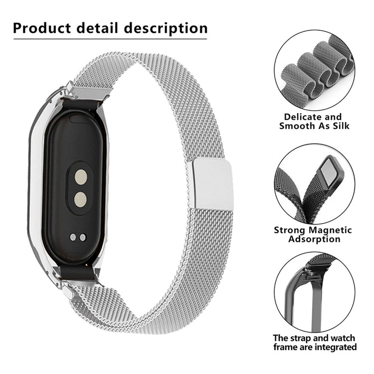 Metal Universal Rem passer til Xiaomi Mi Band 3 / Xiaomi Mi Smart Band 4 - Guld#serie_2