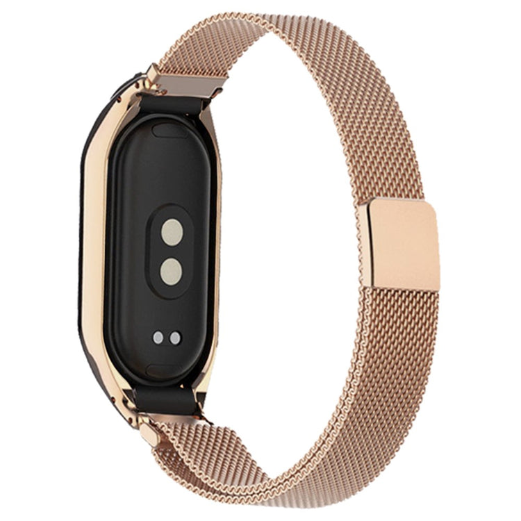 Metal Universal Rem passer til Xiaomi Mi Band 3 / Xiaomi Mi Smart Band 4 - Guld#serie_4