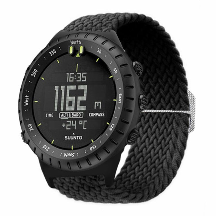 Rigtigt Kønt Nylon Rem passer til Suunto Core - Sort#serie_6