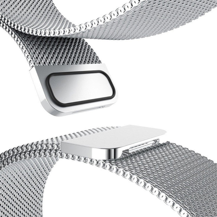 TomTom Runner 3 / 2 / Adventurer Stainless Steel Milanese Band Magnetic Watch Strap with Case - Silver#serie_2